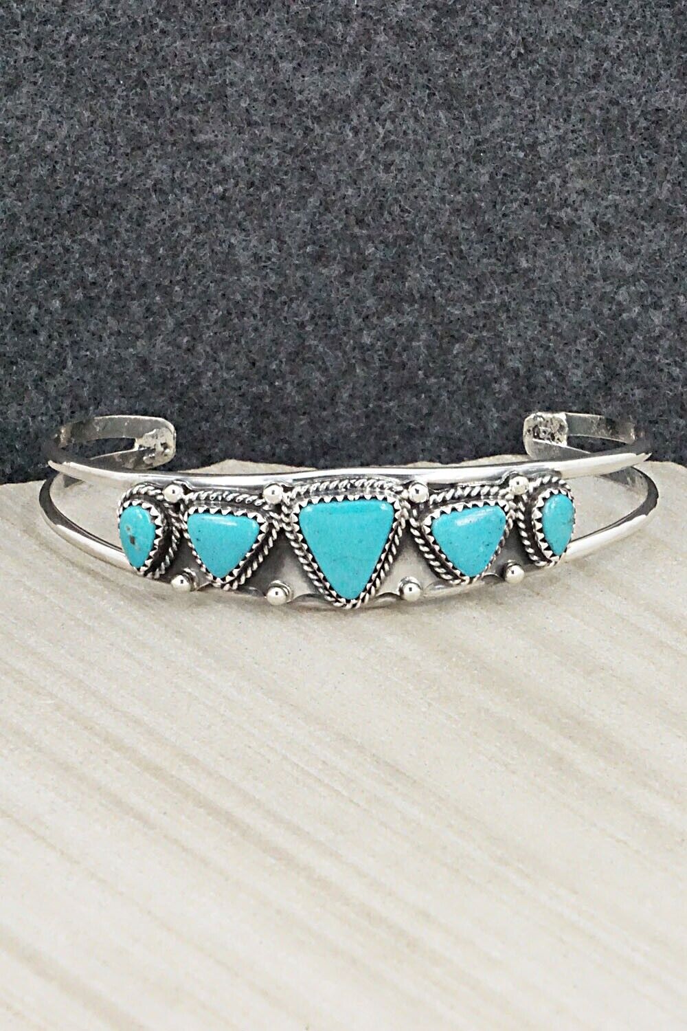 Turquoise & Sterling Silver Bracelet - Roberta Begay