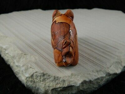Pig Zuni Fetish Carving - Louise Ponchuella - High Lonesome Trading