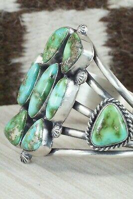 Turquoise & Sterling Silver Bracelet - Raymond Delgarito - High Lonesome Trading