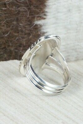 Turquoise & Sterling Silver Ring - Andrew Vandever - Size 10.25