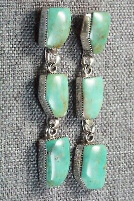 Turquoise & Sterling Silver Earrings - Greg Yazzie