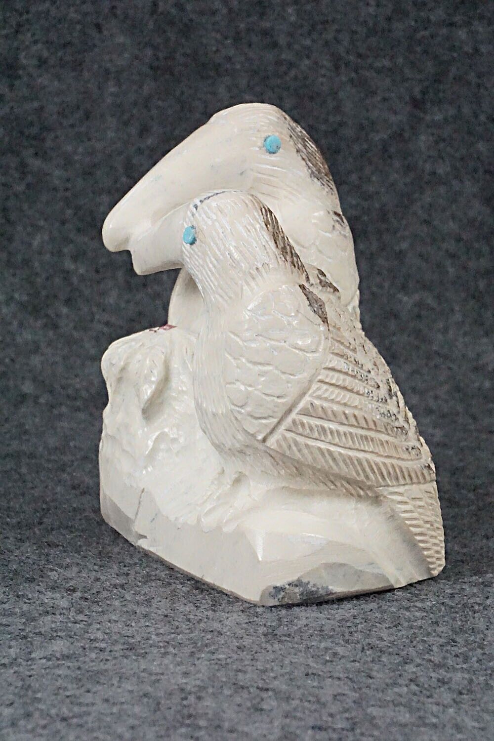Hummingbird Zuni Fetish Carving - Carlton Kaamasee
