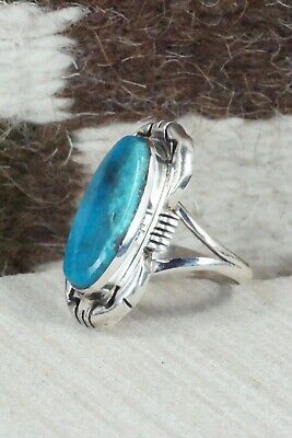 Turquoise and Sterling Silver Ring - Ray Jack - Size 8