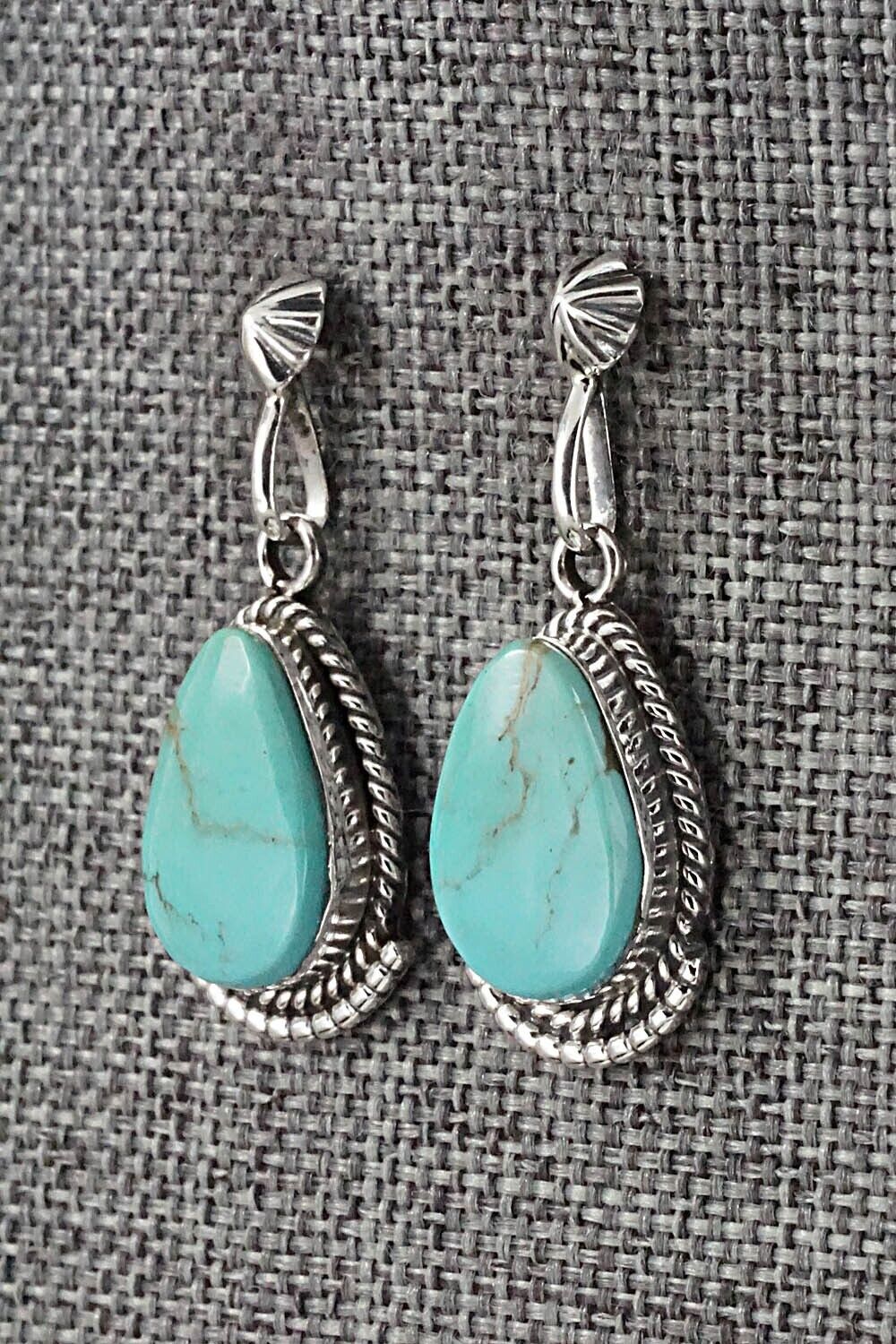 Turquoise and Sterling Silver Earrings - Sharon McCarthy