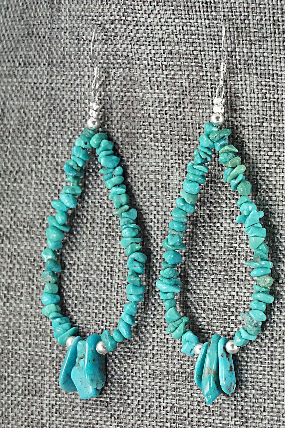 Turquoise & Sterling Silver Earrings - Tammy Nolcot