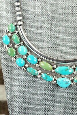 Turquoise & Sterling Silver Necklace - Roberta Begay