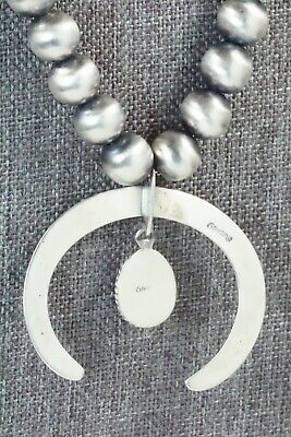 Turquoise & Sterling Silver Navajo Pearl Necklace - Jan Mariano