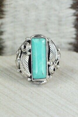 Turquoise & Sterling Silver Ring - Davey Morgan - Size 6.25