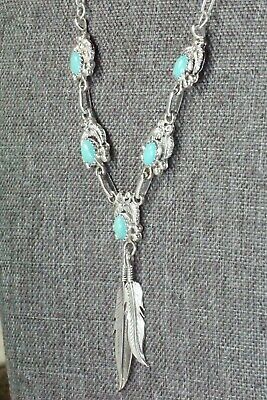 Turquoise & Sterling Silver Necklace - Verley Betone