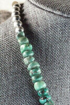 Turquoise & Sterling Silver Necklace - Navajo