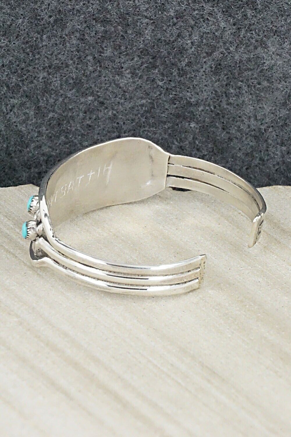 Turquoise & Sterling Silver Bracelet - Ronald Yatsattie