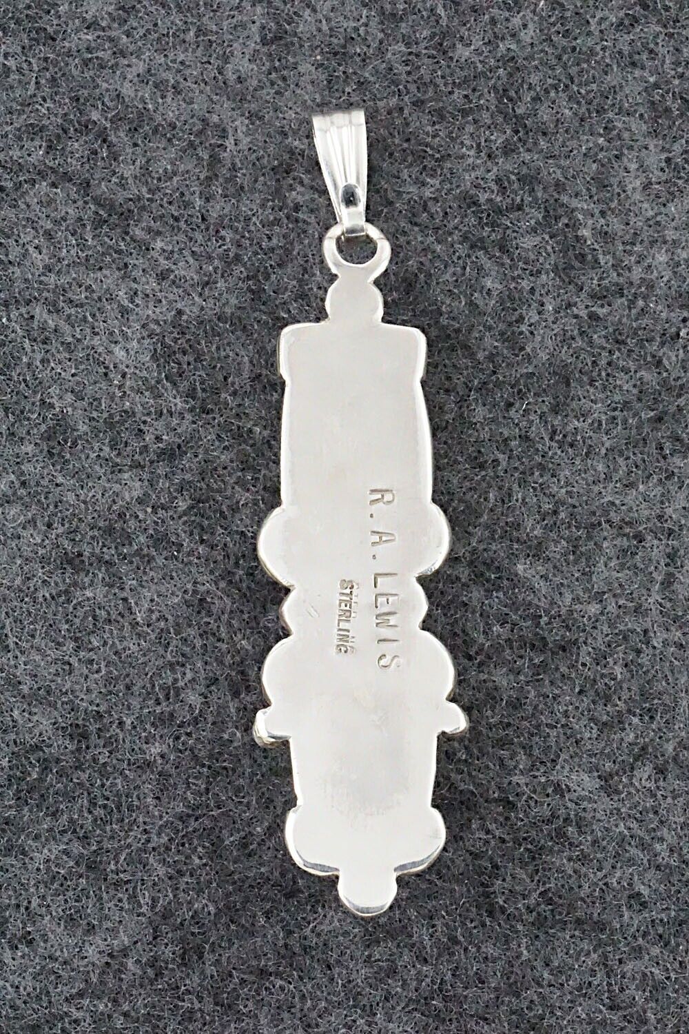 Turquoise & Sterling Silver Pendant - Roger Lewis