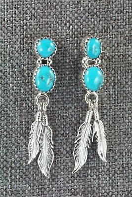 Turquoise & Sterling Silver Earrings - Annie Spencer