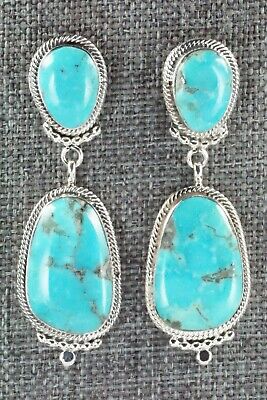 Turquoise & Sterling Silver Earrings - Verley Betone