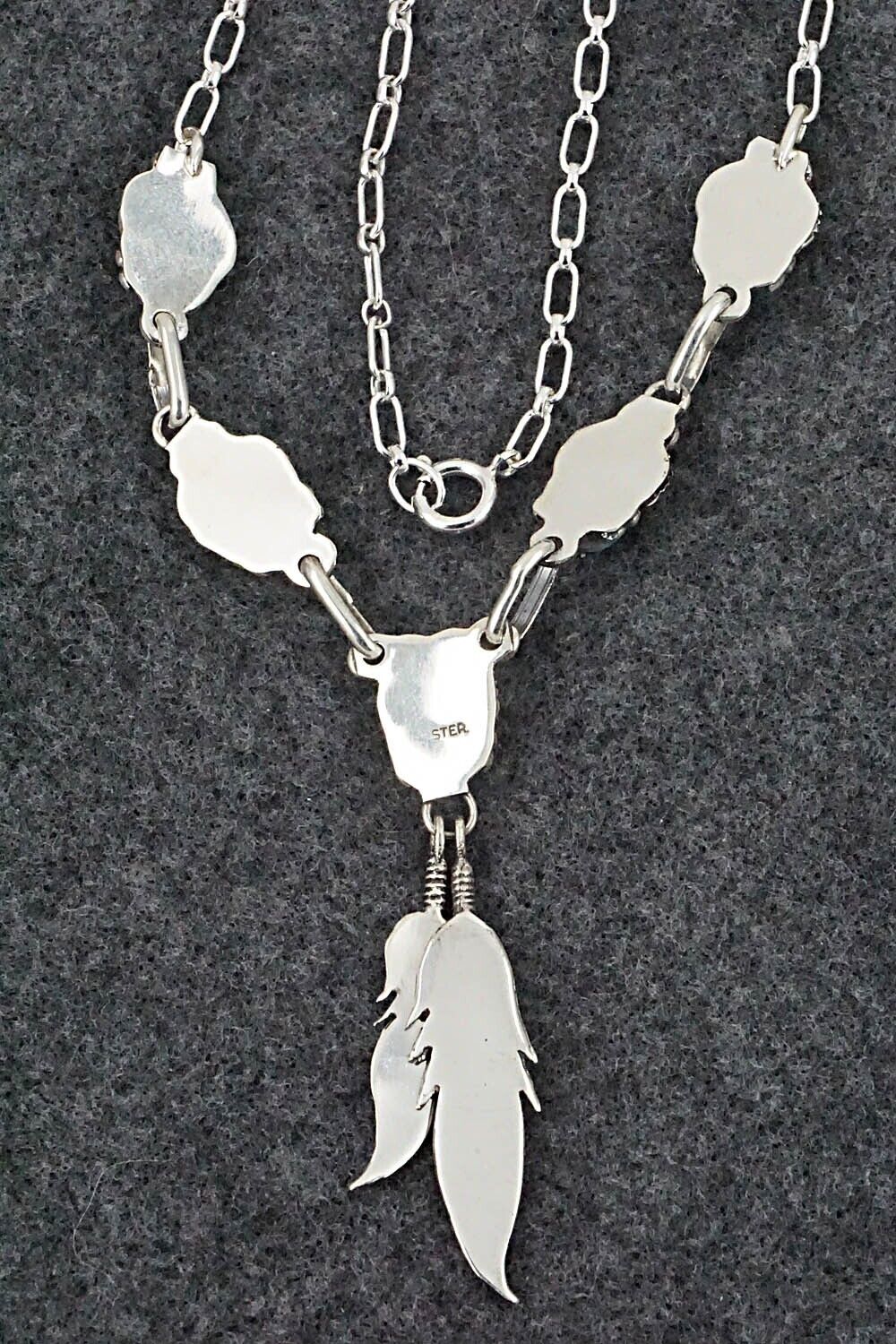 Turquoise & Sterling Silver Necklace - Verley Betone