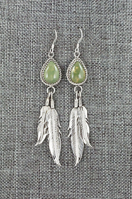 Turquoise & Sterling Silver Earrings - Judy Largo