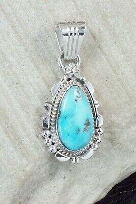Turquoise and Sterling Silver Pendant - Daniel Benally