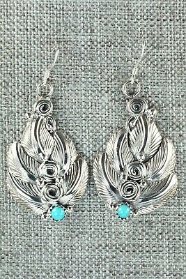 Turquoise & Sterling Silver Earrings - Darrell Morgan