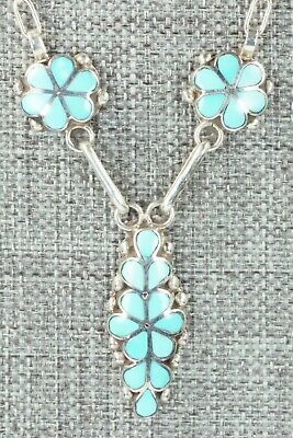 Turquoise & Sterling Silver Necklace - Velda Nastacio