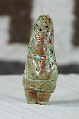 Corn Maiden Zuni Fetish Carving - Sandra Quandelacy - High Lonesome Trading