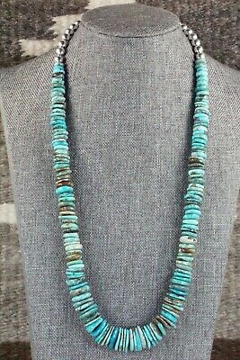 Turquoise & Sterling Silver Necklace - Navajo