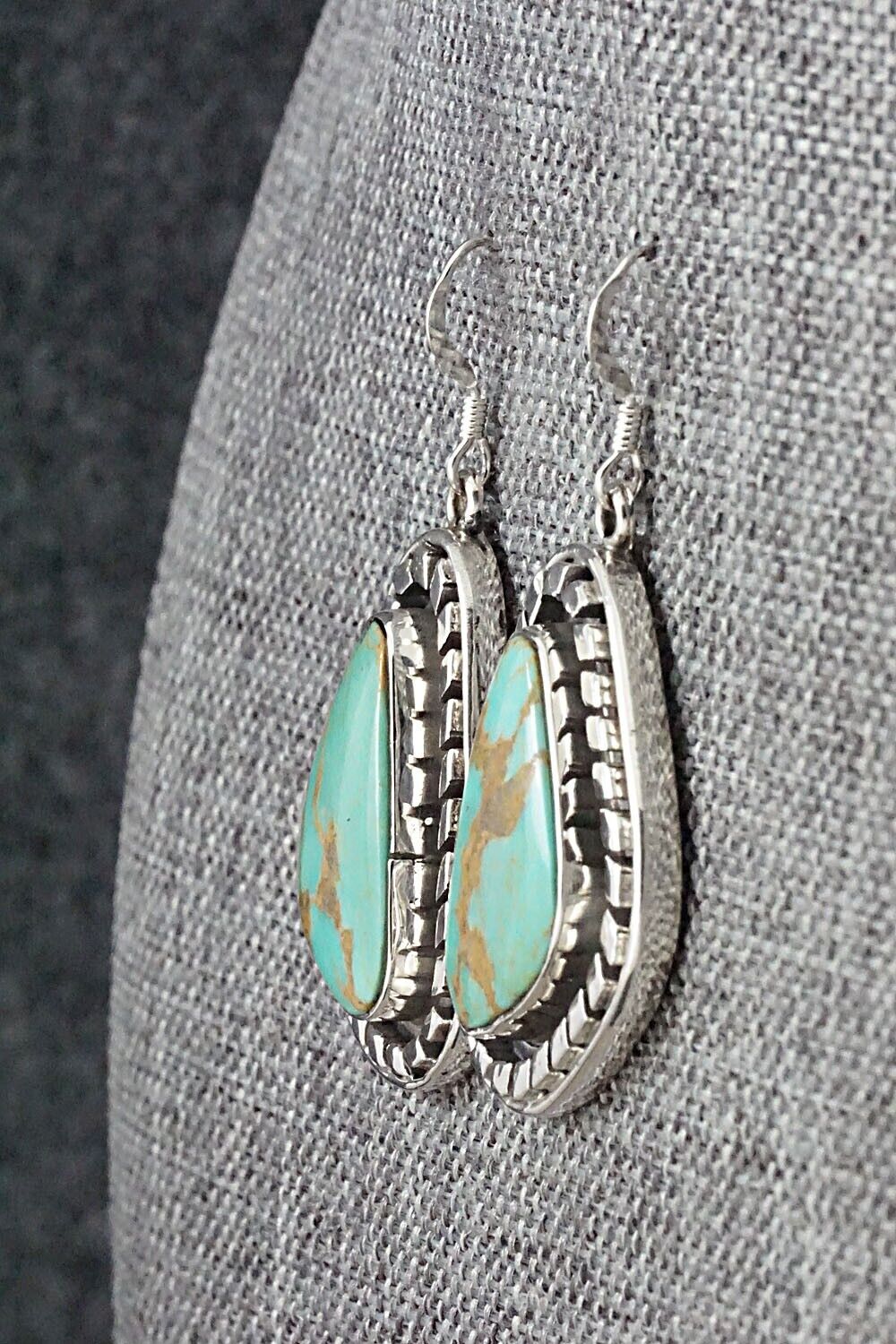 Turquoise and Sterling Silver Earrings - Sharon McCarthy