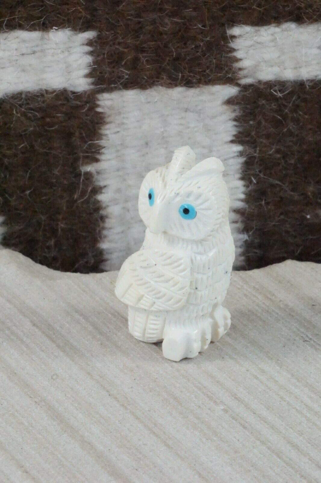 Owl Zuni Fetish Carving - Christine Banteah