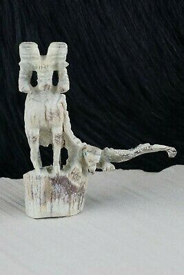 Ram and Eagle Zuni Fetish Carving - Jerrold Lahaleon - High Lonesome Trading