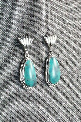 Turquoise and Sterling Silver Earrings - Sharon McCarthy