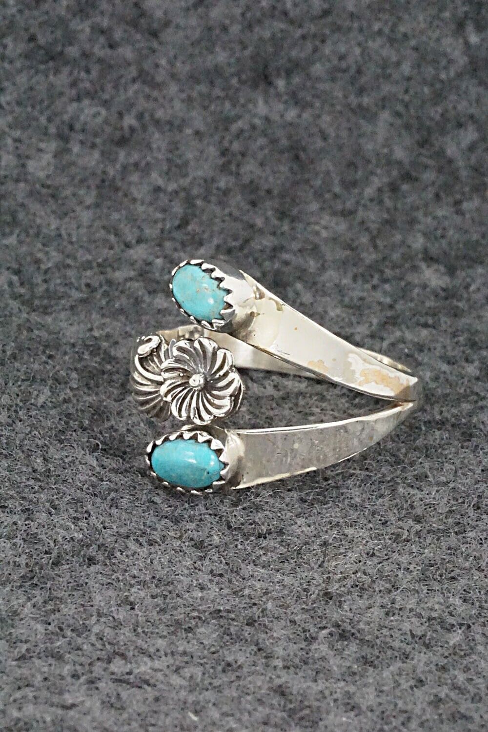 Turquoise & Sterling Silver Ring - Harris Largo - 10