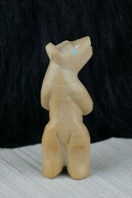 Bear Zuni Fetish Carving - Andres Quandelacy - High Lonesome Trading