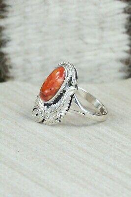 Spiny Oyster & Sterling Silver Ring - Genevieve Francisco - Size 5.75 - High Lonesome Trading