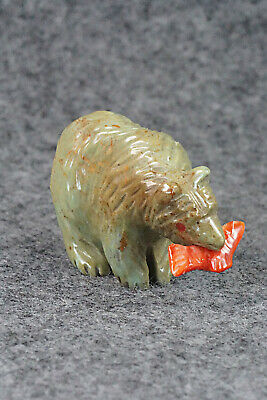 Bear Zuni Fetish Carving - Andres Quandelacy