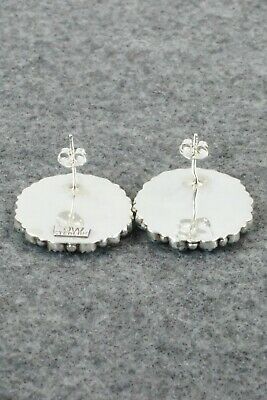 Turquoise & Sterling Silver Earrings - Justina Wilson