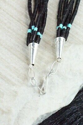 Turquoise, Shell, Coral & Sterling Silver Necklace - Esquipula Tenorio