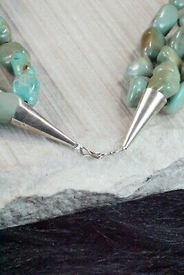 Turquoise & Sterling Silver Necklace - Navajo
