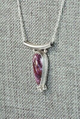 Spiny Oyster & Sterling Silver Necklace - Sharon McCarthy