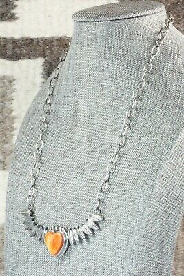 Spiny Oyster & Sterling Silver Necklace - Akee Douglas