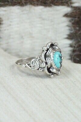 Turquoise & Sterling Silver Ring - Maritta Martinez - Size 7.5