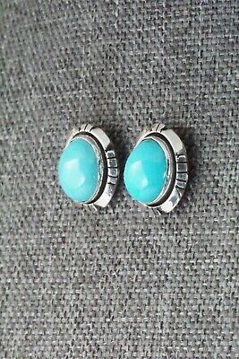 Turquoise & Sterling Silver Earrings - Amos Begay