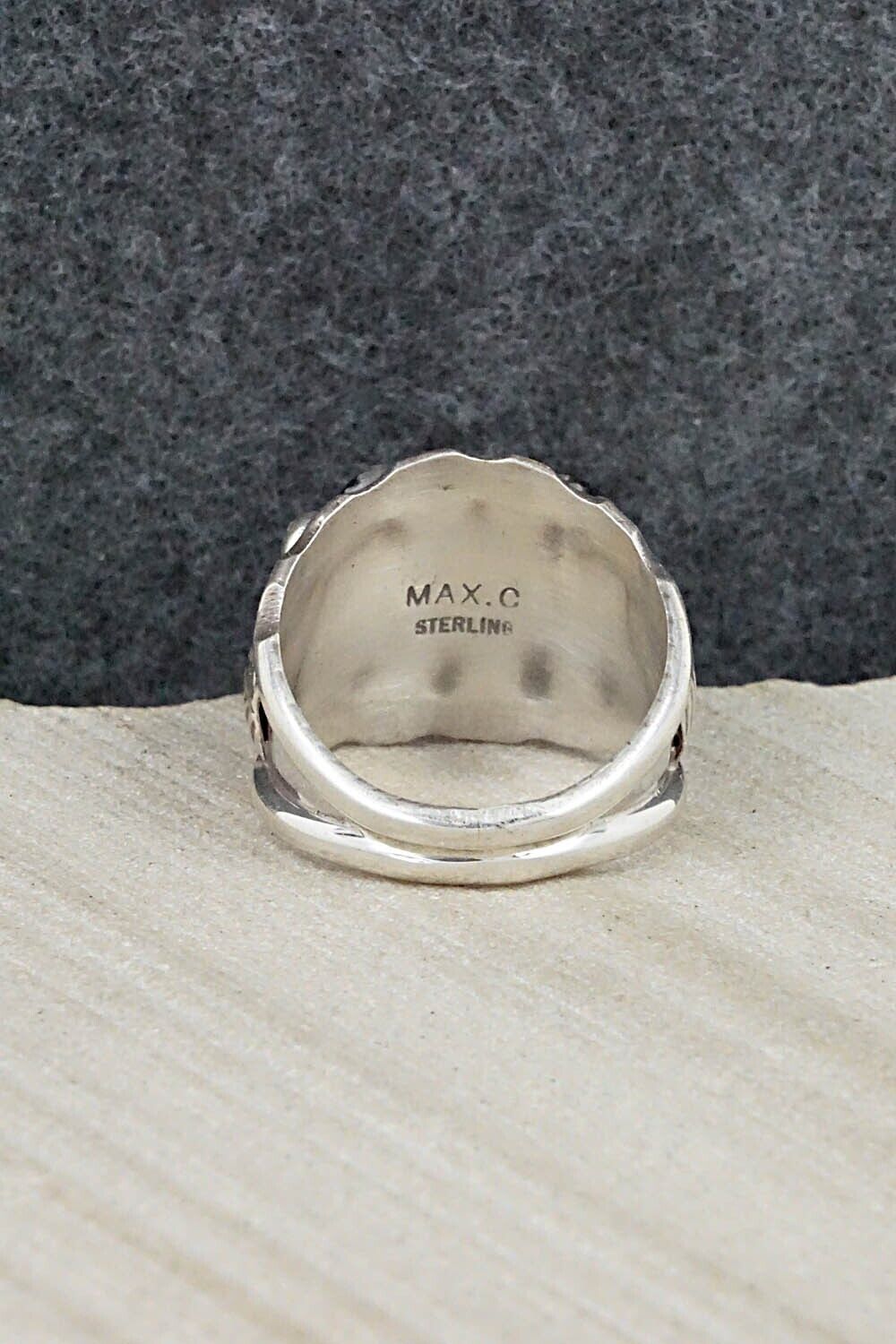 Onyx & Sterling Silver Ring - Max Calliditto - Size 9.75