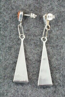 Multi Stone Inlay & Sterling Silver Earrings - Kathy Boone
