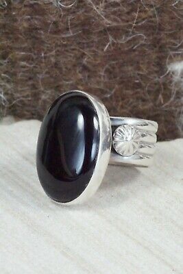 Onyx & Sterling Silver Ring - Ben Begay - Size 8.5