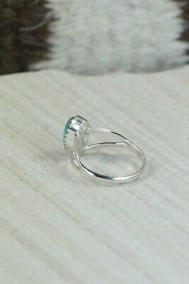Turquoise and Sterling Silver Ring - Robert Martinez - Size 6