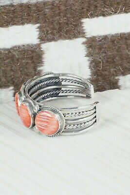 Spiny Oyster & Sterling Silver Bracelet - Rick Martinez