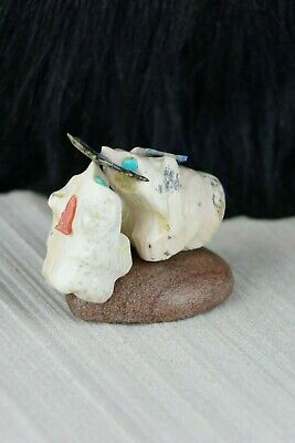 Bear Zuni Fetish Carving - Della Haloo - High Lonesome Trading