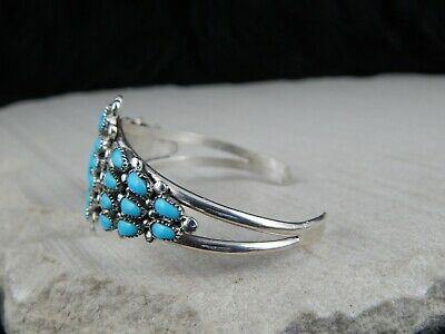 Zuni Turquoise & Sterling Silver Bracelet - Lorriane Waatsa - High Lonesome Trading
