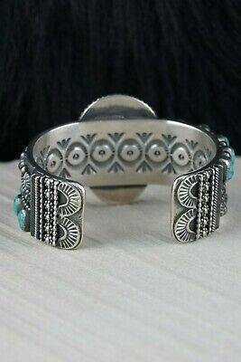 Navajo Turquoise & Sterling Silver Bracelet - Myron Etsitty - High Lonesome Trading