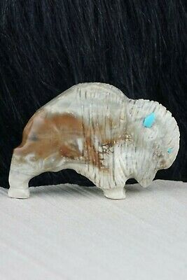 Buffalo Zuni Fetish Carving - Kevin Quam - High Lonesome Trading