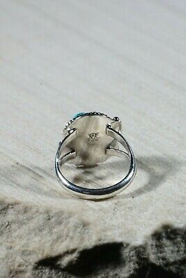 Navajo Turquoise and Sterling Silver Ring - Roberta Begay - Size 7 - High Lonesome Trading